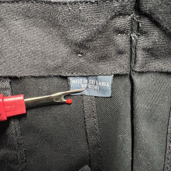 Polo Ralph Lauren Pants Men 35x32 (Actual 34x30.5) Black Flat Front Pony Cotton - Picture 5 of 11